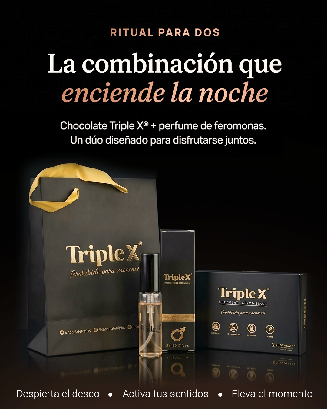 Ritual Triple X®: Chocolate + Perfume de Feromonas