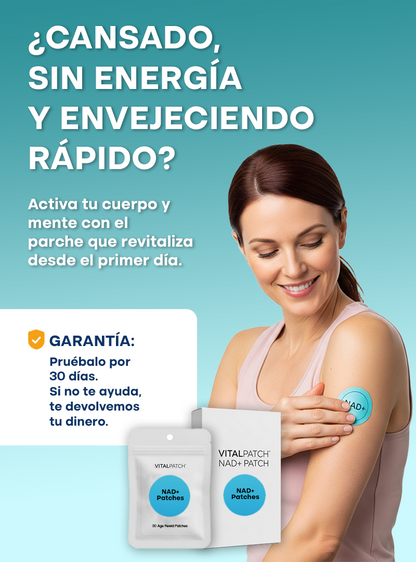 VITALPATCH® | ENERGÍA Y ENFOQUE TODO EL DÍA CON PARCHES DE NAD+