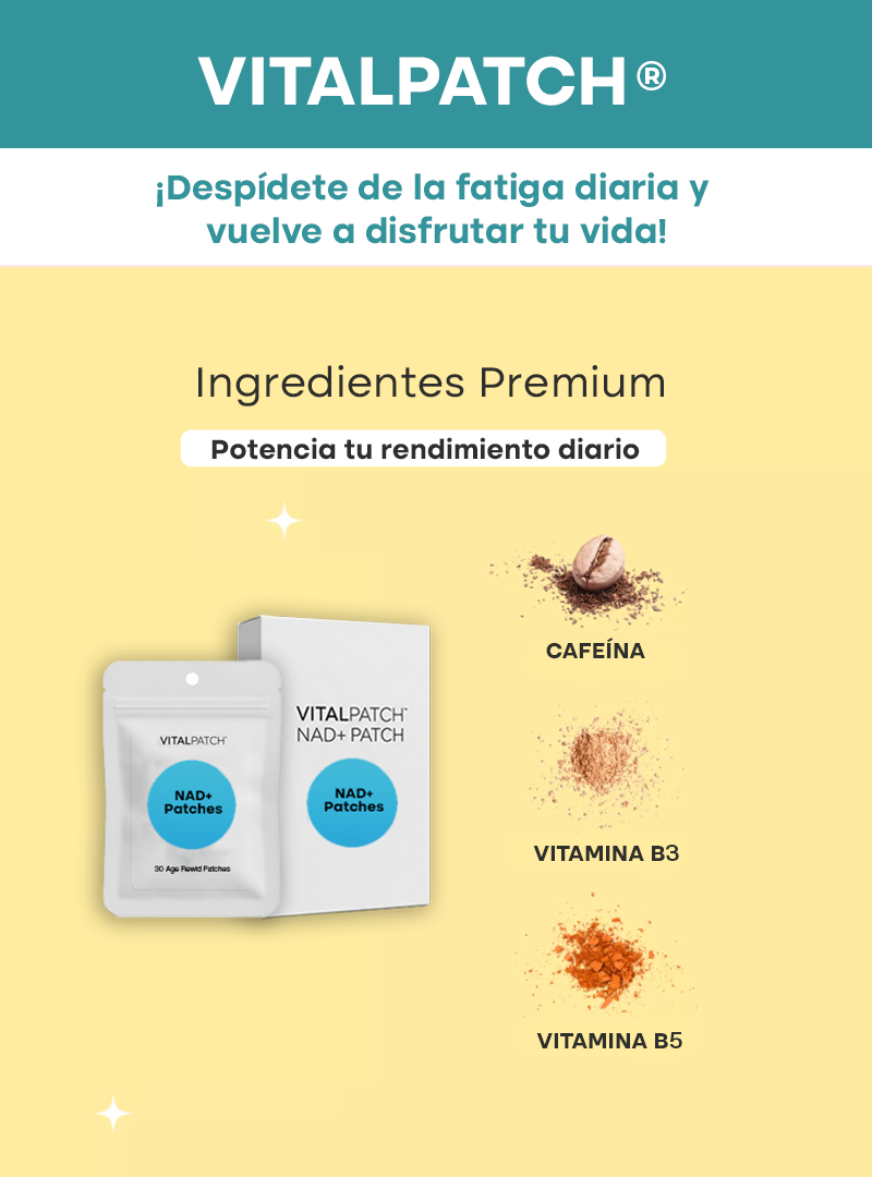 VITALPATCH® | ENERGÍA Y ENFOQUE TODO EL DÍA CON PARCHES DE NAD+