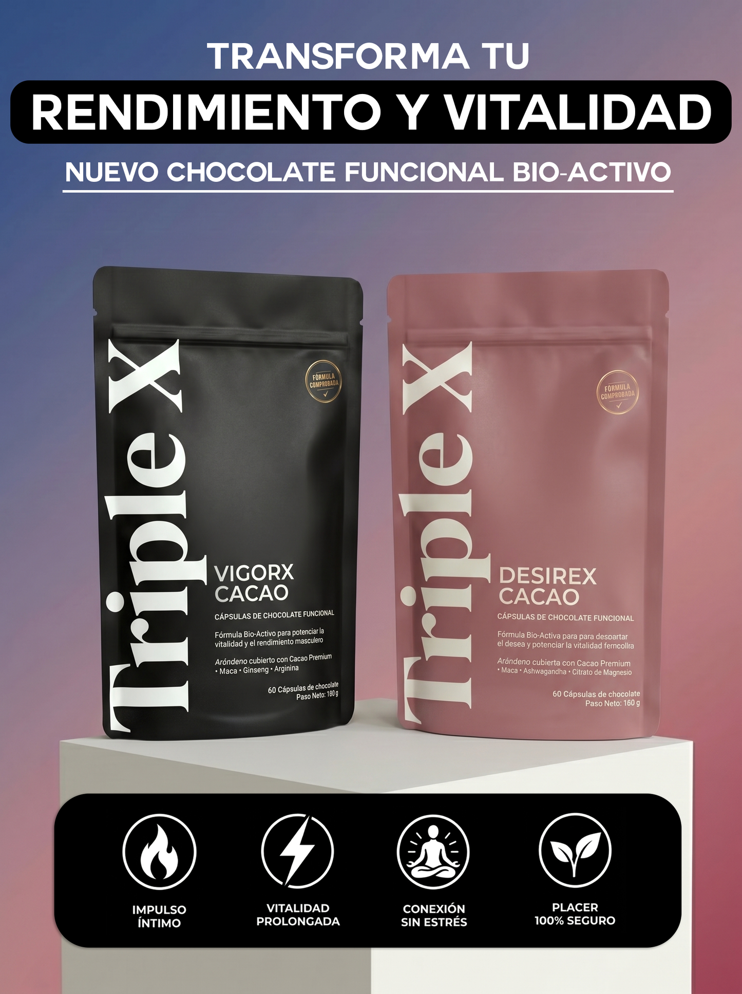 Triple X Funcional Edition | Vitalidad Masculina y Femenina