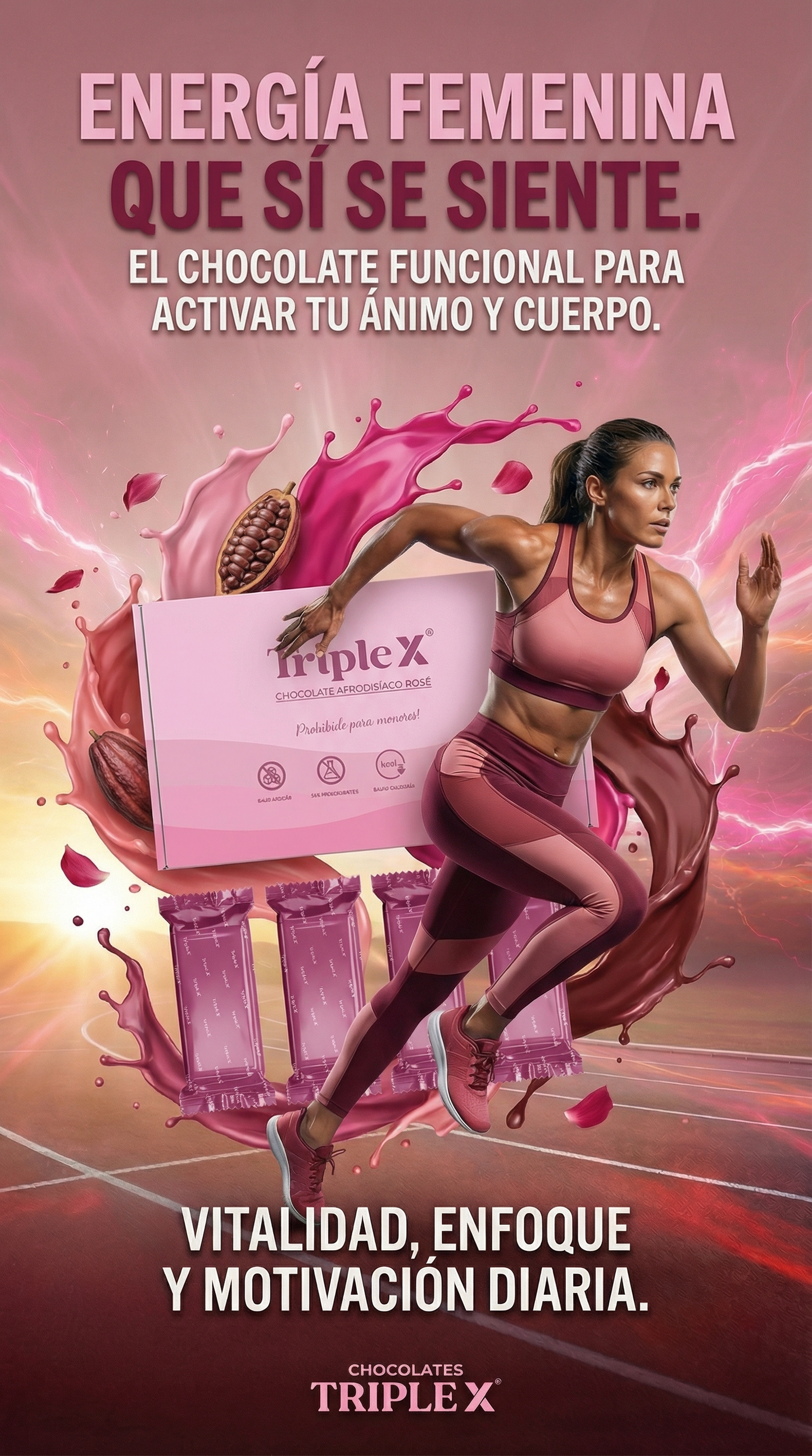 CHOCOLATE ROSÉ PREMIUM | DESPIERTA TU ENERGÍA FEMENINA